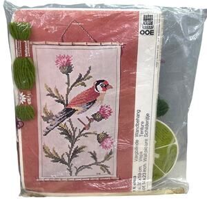 Vintage Oehlenschlager Needlecraft Cross Stitch Kit 40513 Bird Thistle Complete